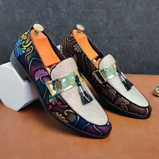 Pointed Toe Business Casual Leather Shoes