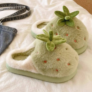 Indoor Home Warmth Plush Cotton Slippers