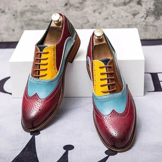 Elegant Brogue Flats Men's Formal Shoes
