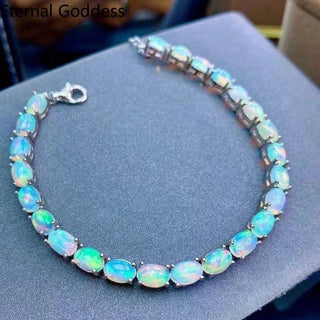 Natural Opal Colorful Stone Bracelet