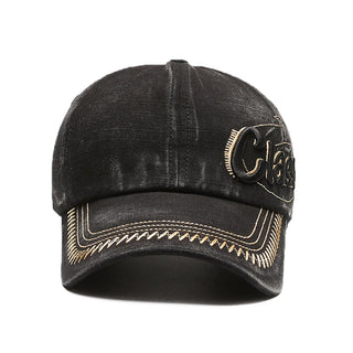 FS Vintage Khaki Denim Cap For Men Summer Street Women Baseball Caps 3D Letter Snapback Hip Hop Trucker Hat Casquettes Hommes
