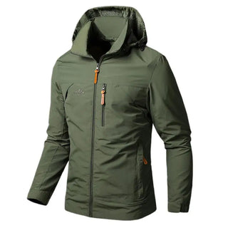 Mens Windbreaker Hooded Combat Jackets