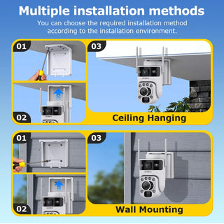 Optical Zoom Outdoor Solar Security Camera