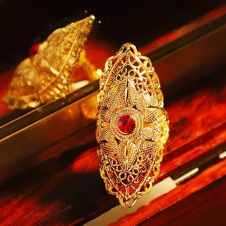 Stunning Jewelry Adjustable 18K Gold Ring