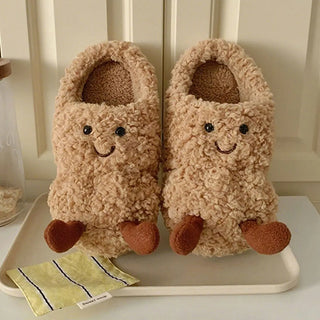 Ins-Style Plush Indoor Ladies Slippers