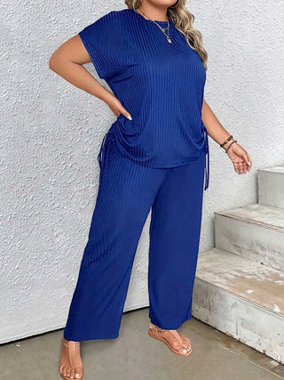 Clothing Female Casual Set 5xl Summer Suit Soft Tshirt and Pant Sets Plus Size 2 Piece Sets Women Outfit Wholesale Dropshipping