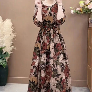 Women's Floral Printed Elegant Maxi Dress - Epictzar Intl.