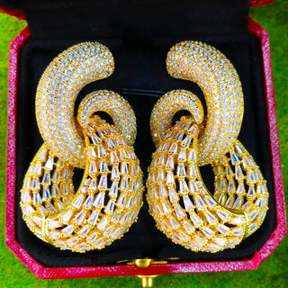 Luxury Fashion Hollow Big Pendant Earring