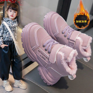 Cute Girls Lined Sports Ankle Boots