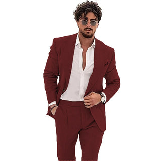 Stylish Tuxedo 2Pcs Men Wedding Suits