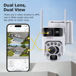 Optical Zoom Outdoor Solar Security Camera
