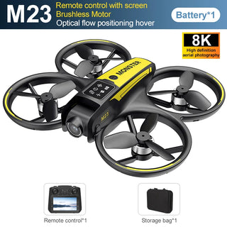 M23 Mini RC Drone 8K HD Camera WiFi GPS Screen Control 360° Hold Selfie Aerial Shots RC Helicopter for Kid Adult Gift Toys 5000M