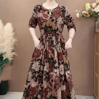 Women's Floral Printed Elegant Maxi Dress - Epictzar Intl.