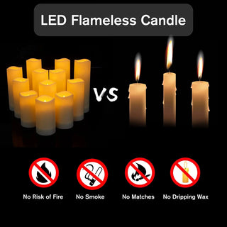 Battery Powered Flickering Flame Flameless Candles