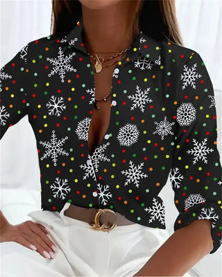 Comfortable Ladies Long Sleeve Party Blouses