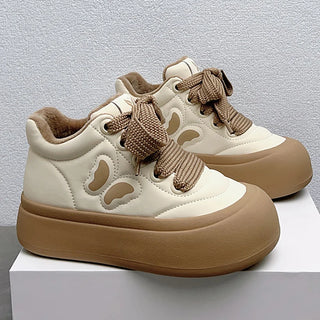 Winter Snow Boots For Children PU Leather Warm Cotton Shoes For Boys Girls Anti-slippery Height Increasing Kid's Plush Boots