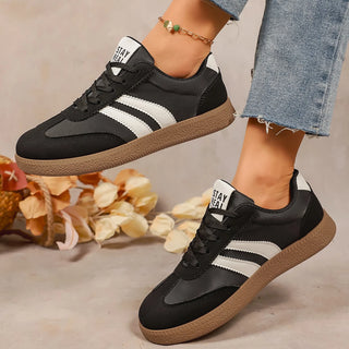 Lightweight Vulcanize Flat Thick Sole Sneakers