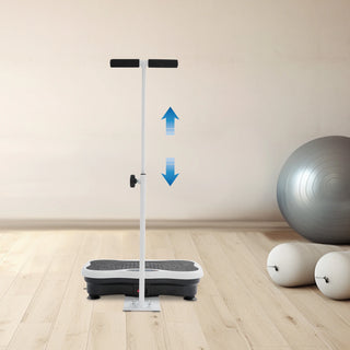 Vibration Plate Exercise Machine with Handrails Full-body Workout Vibration Plate Equipment Adjustable Design