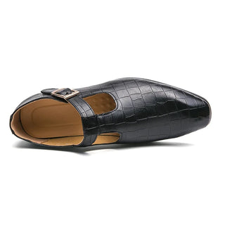 Men Buckle Strap Handmade Loafers Shoes