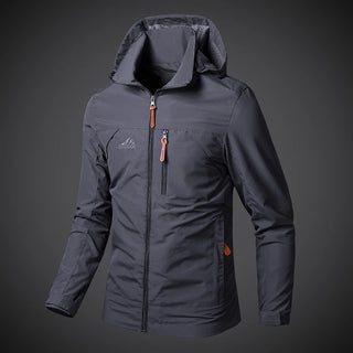 Mens Windbreaker Hooded Combat Jackets