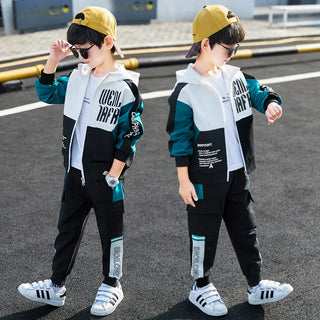 Boys Hooded Tracksuit Sport Sets