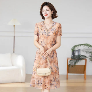 Floral Chiffon Beach Party Midi Dress - Epictzar Intl.