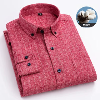 Single Pocket 100% Cotton Plaid Shirt