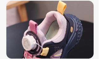 Autumn Sneakers For Kids PU Leather Waterproof Children's Sport Shoes Soft-soled Breathable Outdoor Teenager Running Shoes