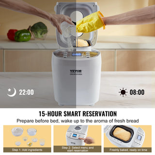 Nonstick Ceramic 15-in-1 Bread Maker Machine