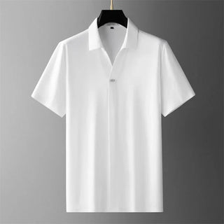 Men's Short Sleeve Ice Silk Shirt Set