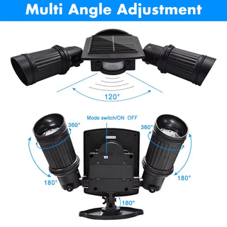 Adjustable Motion Sensor Solar Security Lights