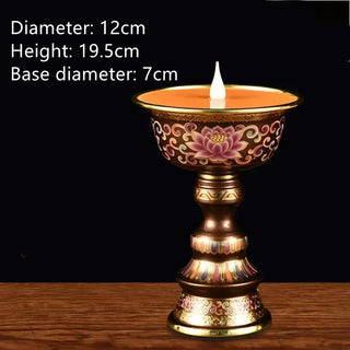 Acrylic Butter Enamel Simulated Candlestick