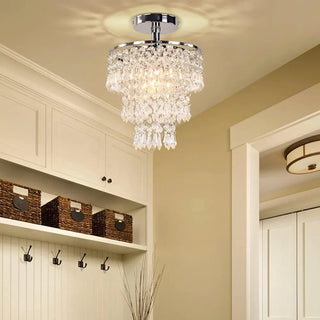 Mini Crystal Raindrop Pendant Light