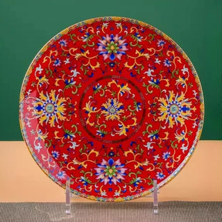 Elegant Palace-Style Ceramic Dinner Plate