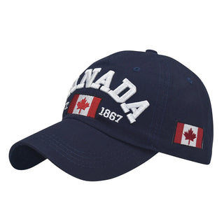 Canada Caps Men Women Summer Fashion Dad Hat Flag Letter Embroidery Black White Baseball Cap Women Gorras Hombre Souvenirs
