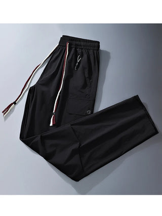Multi-Pockets Ice Silk Cooling Pants