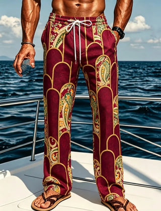Exotic Printed Multi Pattern Loose Pants