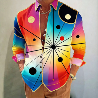 Men's 3D Print Long Sleeved Pattern Top Shirt - Epictzar Intl.