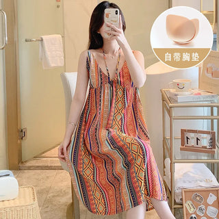 Women Beach Style Thin Sleepwear
