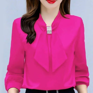 Office Lady Long Sleeve Blouse