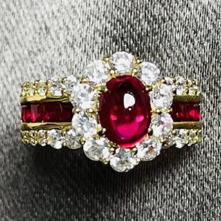 Vintag Oval Cut Cocktail Party Ring