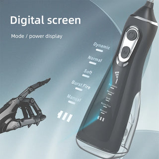 Dental Floss Portable Cordless L15 Oral Irrigator 5 Cleaning Modes Waterproof Rechargeable Dental Cleaner 4 Nozzles Clean Gums