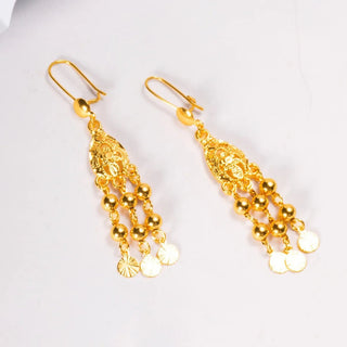 Elegant 24K Gold Dangling Earrings - Epictzar Intl.