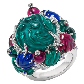 Vintage Gemstone Engagement Cocktail Ring