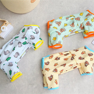 Cute Cartoon Print Fashion Pet Jumpsuit