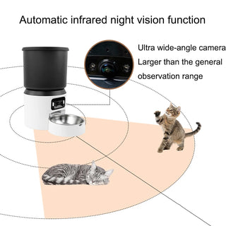 Smart 4L Automatic WiFi Camera Pet Feeder