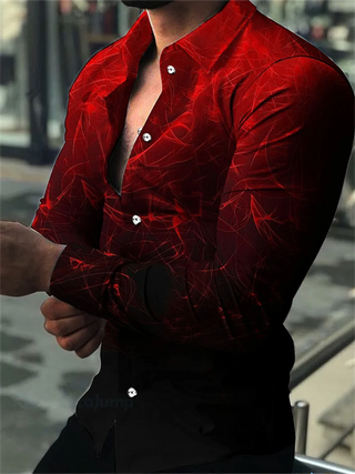 Men's Shirt Outdoor Casual Rose Geometric Figure Designer Design Stylish Comfortable Soft 2023 New Spring Summer Plus Size