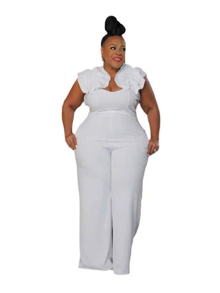Women Elegant One Piece Zipper Jumpsuit