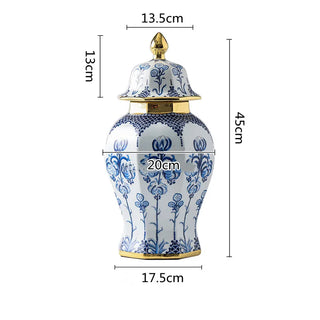 Vintage Handicraft Ornaments Porcelain Ginger Jar