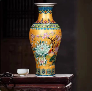 Ceramic Flowers Decoration Arrangement Vase